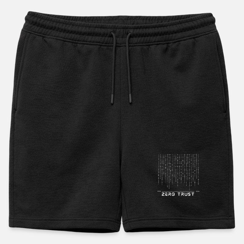 Zero-Trust-Binärcode - Männer Premium Organic Sweatshorts - Schwarz