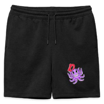 Motif 10e anniversaire Poulpe - Dix ans - Short de survêtement homme premium - noir - Devant - AI Model Male 178 light (178cm)