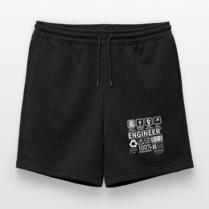 engineer multitasking problem solving hard working Mens' Premium Organic Sweatshorts