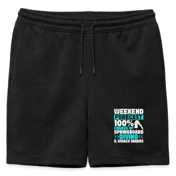 Plongeoir - Short de survêtement homme premium - noir - Devant - AI Model Male 178 light (178cm)