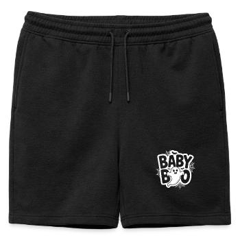 Baby Boo Halloween Ghost - Mens' Premium Organic Sweatshorts - black - Front - AI Model Male 178 light (178cm)