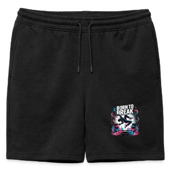 Streetdance Beat – Urban DJ Music Design - Short de survêtement homme premium - noir - Devant - AI Model Male 178 light (178cm)