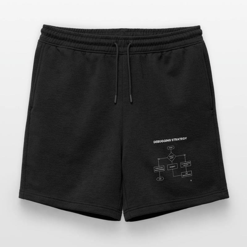Debugging Strategy Flowchart - Does It Work Gift Mens' Premium Organic Sweatshorts