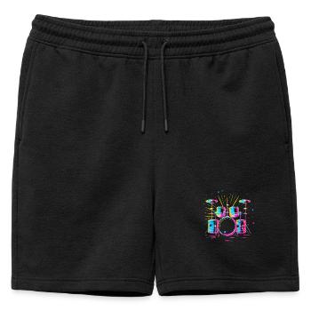 percussion - Short de survêtement homme premium - noir - Devant - AI Model Male 178 light (178cm)