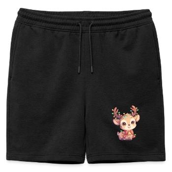 Renne Renne - Short de survêtement homme premium - noir - Devant - AI Model Male 178 light (178cm)