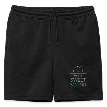 Navigation de nuit avec - Short de survêtement homme premium - noir - Devant - AI Model Male 178 light (178cm)