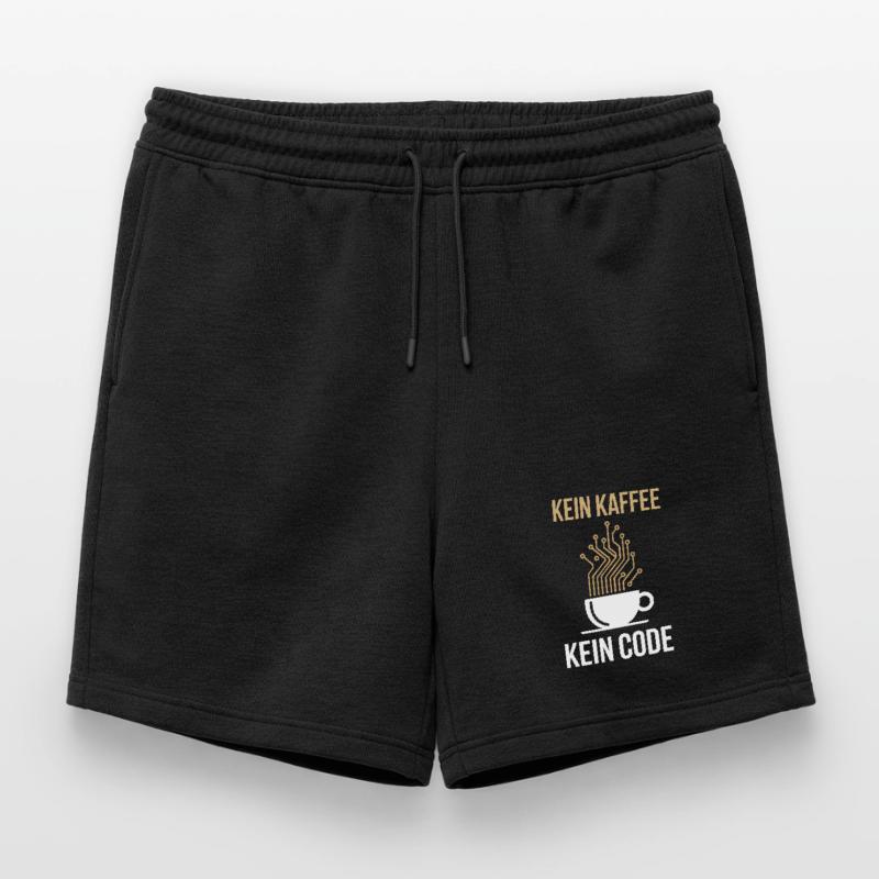 No Coffee No Code Programmer Computer Scientist Mens' Premium Organic Sweatshorts