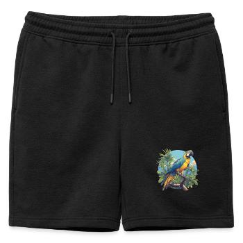 L’ère de l’ara - Short de survêtement homme premium - noir - Devant - AI Model Male 178 light (178cm)
