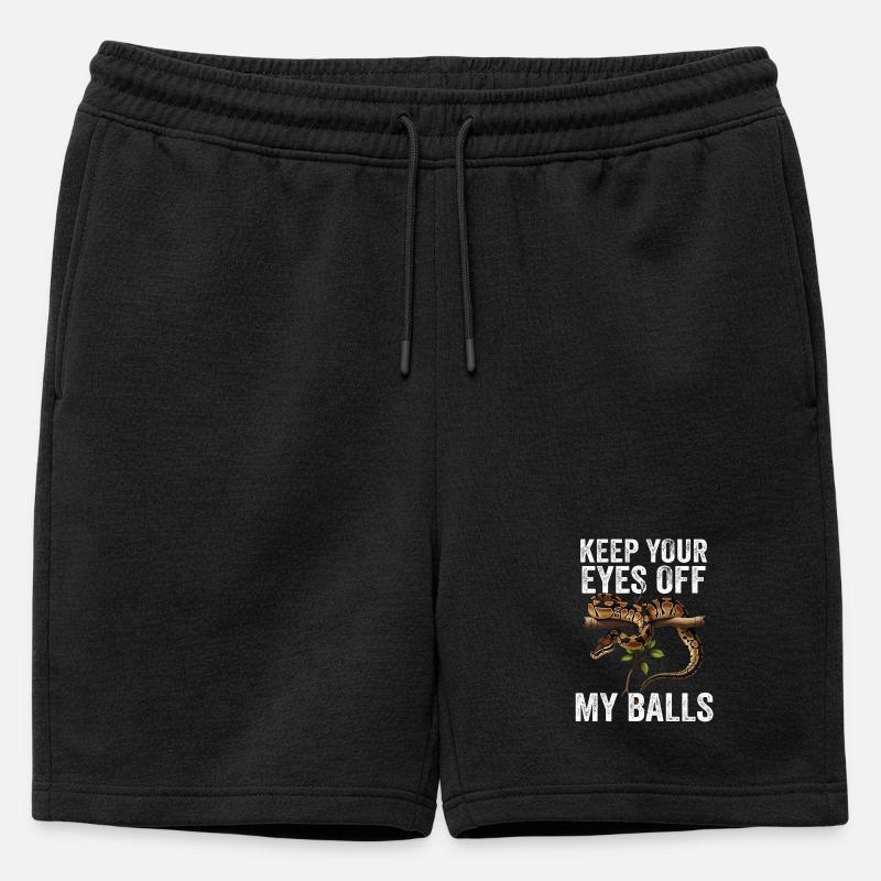 Königspython Schlangen Liebhaber Terrarium Python - Männer Premium Organic Sweatshorts - Schwarz