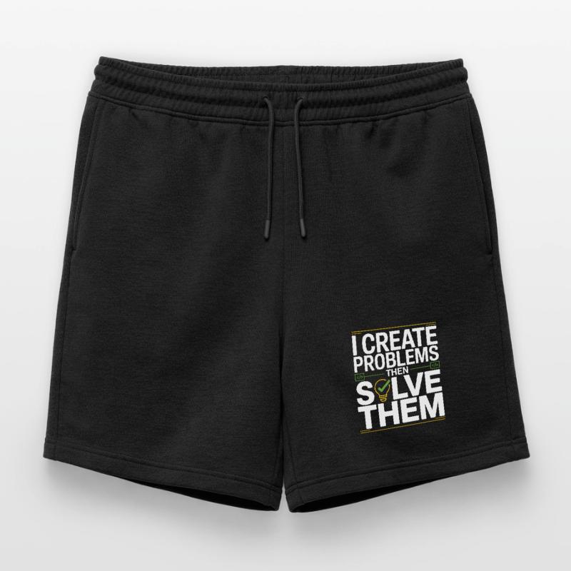 Game Developer I Create Problems Then Game Coder Mens' Premium Organic Sweatshorts