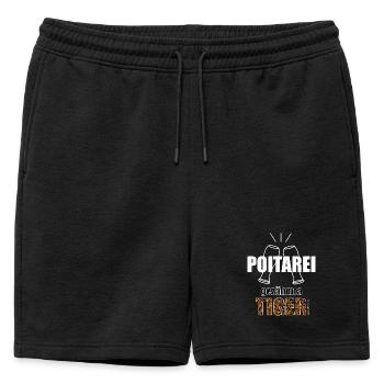 Poitarei gezähmta Tiger - Polterei gezähmter Tiger - Männer Premium Organic Sweatshorts - Schwarz - Vorne - AI Model Male 178 light (178cm)