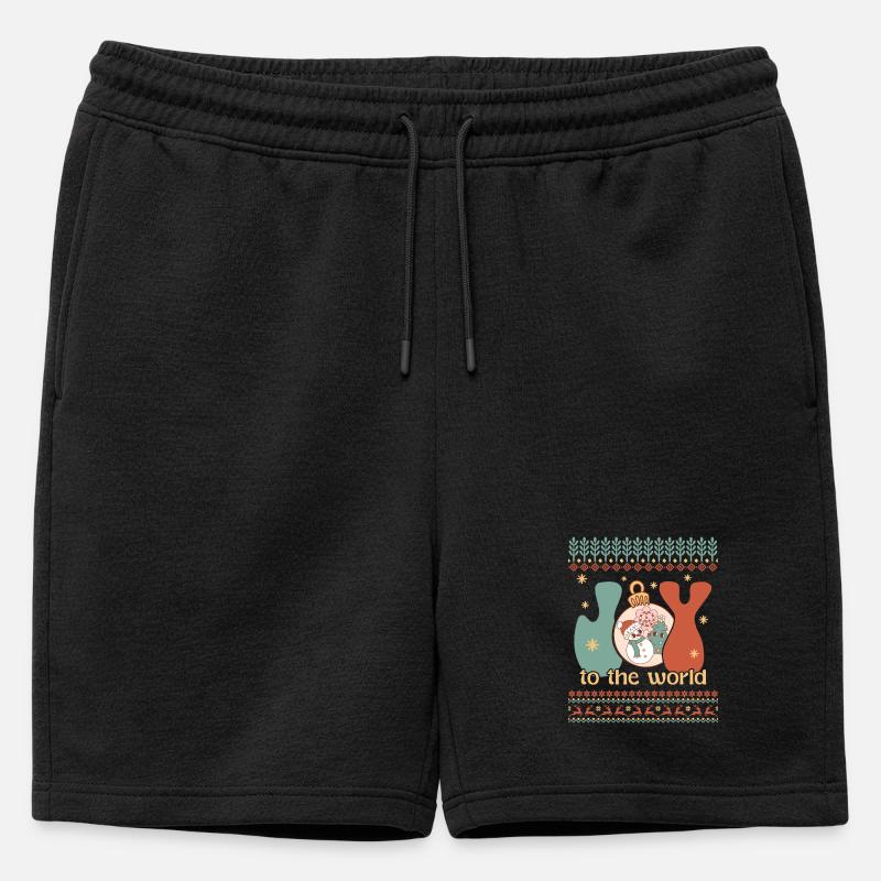 Pull de Noël moche - Short de survêtement homme premium - noir