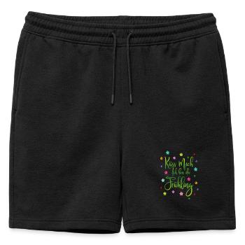 Embrasse-moi, je suis printemps - Short de survêtement homme premium - noir - Devant - AI Model Male 178 light (178cm)