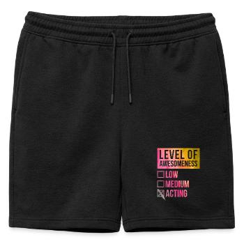 Acting Acting Acting - Short de survêtement homme premium - noir - Devant - AI Model Male 178 light (178cm)