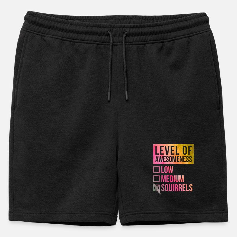 Eichhörnchen - Männer Premium Organic Sweatshorts - Schwarz