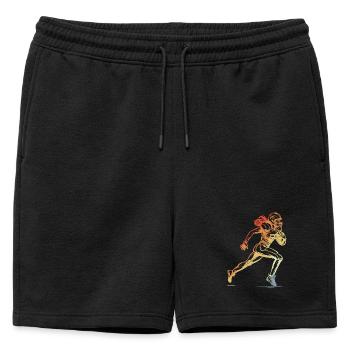 Football américain Femme - Short de survêtement homme premium - noir - Devant - AI Model Male 178 light (178cm)