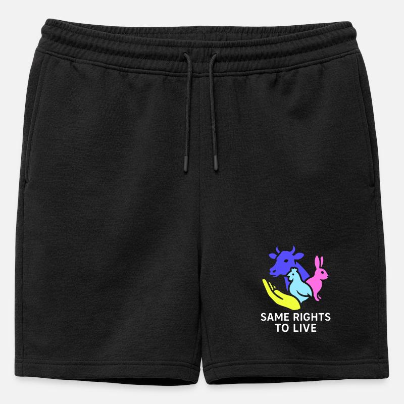 same rights to live - Männer Premium Organic Sweatshorts - Schwarz