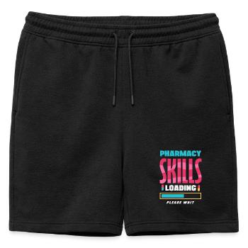 Pharmacien Technicien Pharmaceutique - Short de survêtement homme premium - noir - Devant - AI Model Male 178 light (178cm)
