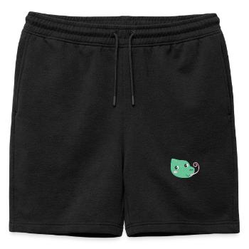Incroyable iguane tropical - Short de survêtement homme premium - noir - Devant - AI Model Male 178 light (178cm)