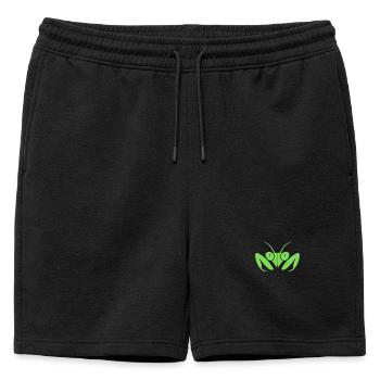 Fascinante mante religieuse - Short de survêtement homme premium - noir - Devant - AI Model Male 178 light (178cm)