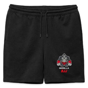 Conception de bêtes grappinantes de BJJ gorille - Short de survêtement homme premium - noir - Devant - AI Model Male 178 light (178cm)