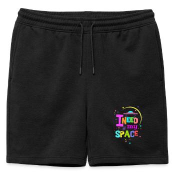 J'ai besoin de ma place - Short de survêtement homme premium - noir - Devant - AI Model Male 178 light (178cm)