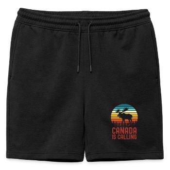 Orignal du Canada - Short de survêtement homme premium - noir - Devant - AI Model Male 178 light (178cm)
