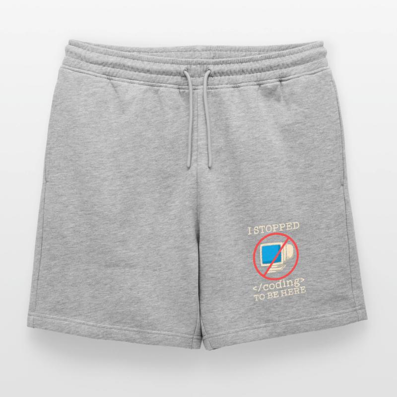 Programmer en train de coder drôle Short de survêtement homme premium