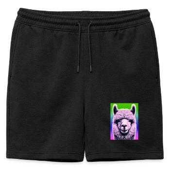 Alpaga - Short de survêtement homme premium - noir - Devant - AI Model Male 178 light (178cm)