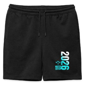 Champion de fléchettes 2026, maillot Kreisliga blanc cyan - Short de survêtement homme premium - noir - Devant - AI Model Male 178 light (178cm)