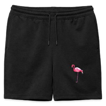 Pink Flamingo - Short de survêtement homme premium - noir - Devant - AI Model Male 178 light (178cm)