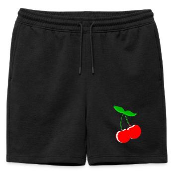 cerises fruits fruits fruits cadeau idée cadeau - Short de survêtement homme premium - noir - Devant - AI Model Male 178 light (178cm)