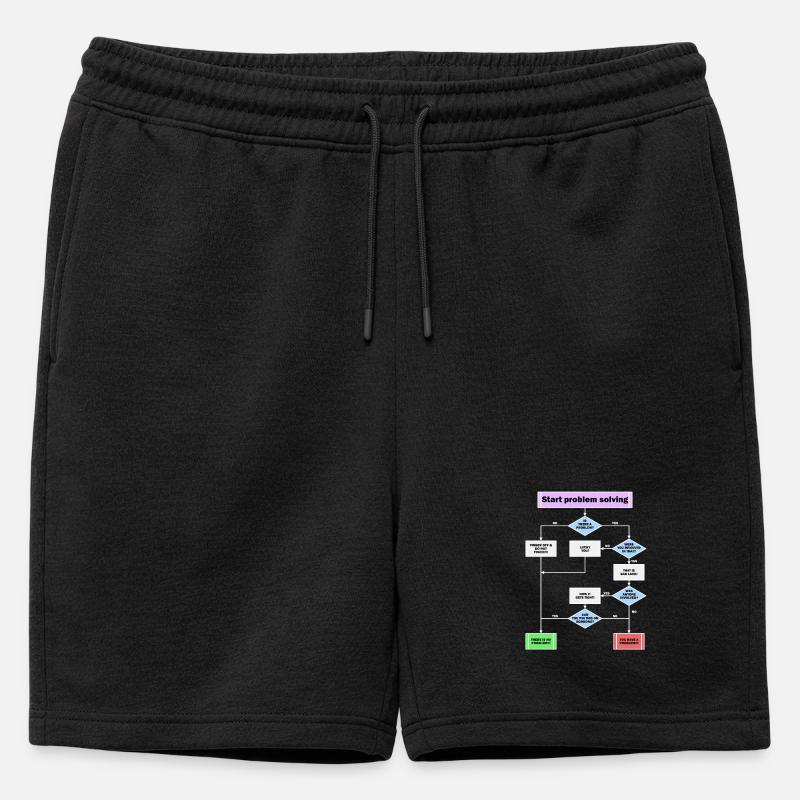 Problem solving - Mens' Premium Organic Sweatshorts - black