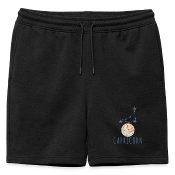 La constellation du Capricorne - Short de survêtement homme premium - noir - Devant - AI Model Male 178 light (178cm)