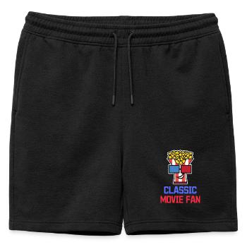 Popcorn Statement Cinéma Night Movies Binge Watching - Short de survêtement homme premium - noir - Devant - AI Model Male 178 light (178cm)