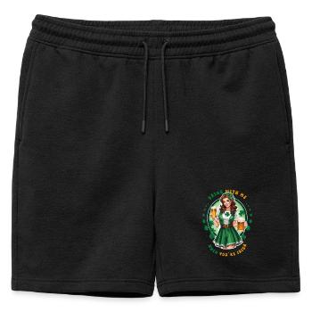 Buvez avec moi si vous êtes irlandais - Short de survêtement homme premium - noir - Devant - AI Model Male 178 light (178cm)