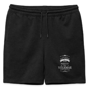 Sa Majesté le Volkmar entre dans la pièce - Short de survêtement homme premium - noir - Devant - AI Model Male 178 light (178cm)