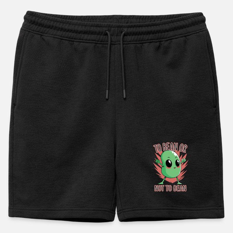 Bohne oder nicht Bohne - Männer Premium Organic Sweatshorts - Schwarz