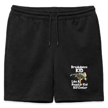 Breakdance Hip Hop B-Boy Street Dance Art - Mens' Premium Organic Sweatshorts - black - Front - AI Model Male 178 light (178cm)