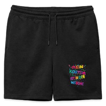Carnival Carnival My costume is in the laundry - Mens' Premium Organic Sweatshorts - black - Front - AI Model Male 178 light (178cm)