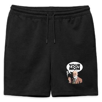 Ta mère - T-shirt drôle de Sigmund Freud - Short de survêtement homme premium - noir - Devant - AI Model Male 178 light (178cm)