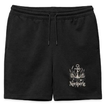 Nordperle Hambourg mer du Nord mer Baltique Deern allemand du Nord - Short de survêtement homme premium - noir - Devant - AI Model Male 178 light (178cm)