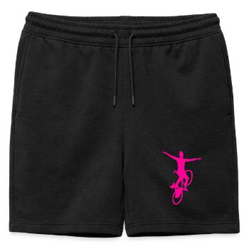 Artistic cycling, artistic cycling, indoor cycling - Mens' Premium Organic Sweatshorts - black - Front - AI Model Male 178 light (178cm)