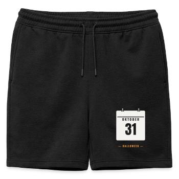 31 octobre Calendrier Date d’Halloween Horreur Effrayante - Short de survêtement homme premium - noir - Devant - AI Model Male 178 light (178cm)