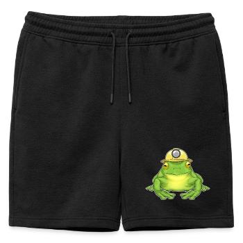 Mineurs miniers de grenouilles - Short de survêtement homme premium - noir - Devant - AI Model Male 178 light (178cm)