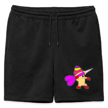 Pince à cupcakes Dartpfeil - Short de survêtement homme premium - noir - Devant - AI Model Male 178 light (178cm)