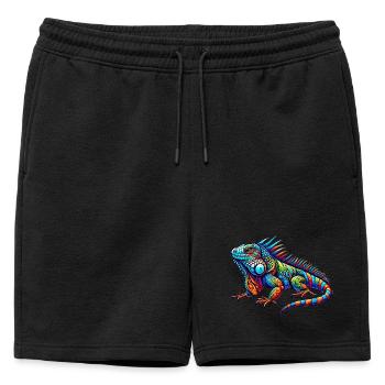 Iguane - Short de survêtement homme premium - noir - Devant - AI Model Male 178 light (178cm)