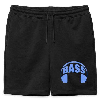 BASSE - Short de survêtement homme premium - noir - Devant - AI Model Male 178 light (178cm)