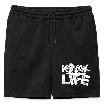 Duo de vie en kayak - Short de survêtement homme premium - noir - Devant - AI Model Male 178 light (178cm)