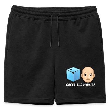 Conception de mystère de film - Short de survêtement homme premium - noir - Devant - AI Model Male 178 light (178cm)
